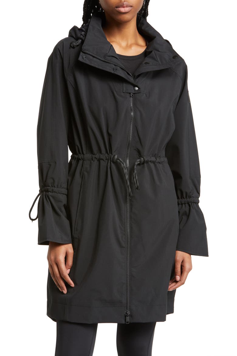 Piper Waterproof Oversize Rain Jacket, Main, color, BLACK BEAUTY