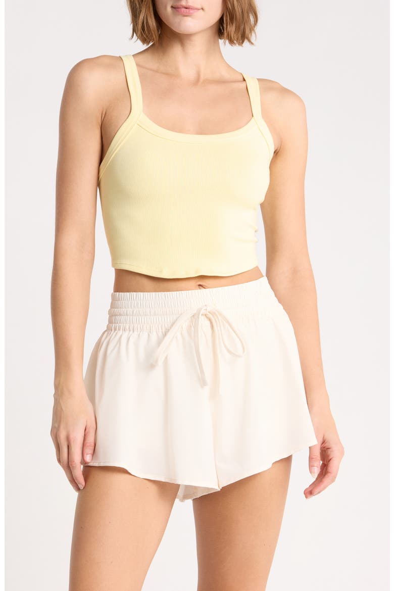 FP Movement All Clear Rib Crop Camisole, Main, color, CANARY