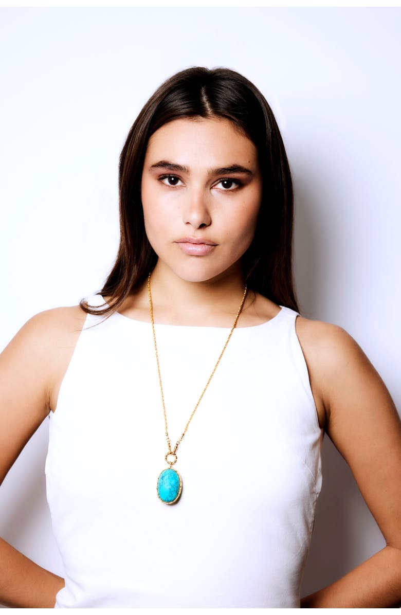 SYLVIA TOLEDANO Talisman Necklace, Alternate, color, Blue