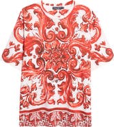 Dolce&Gabbana Majolica Print Graphic T-Shirt