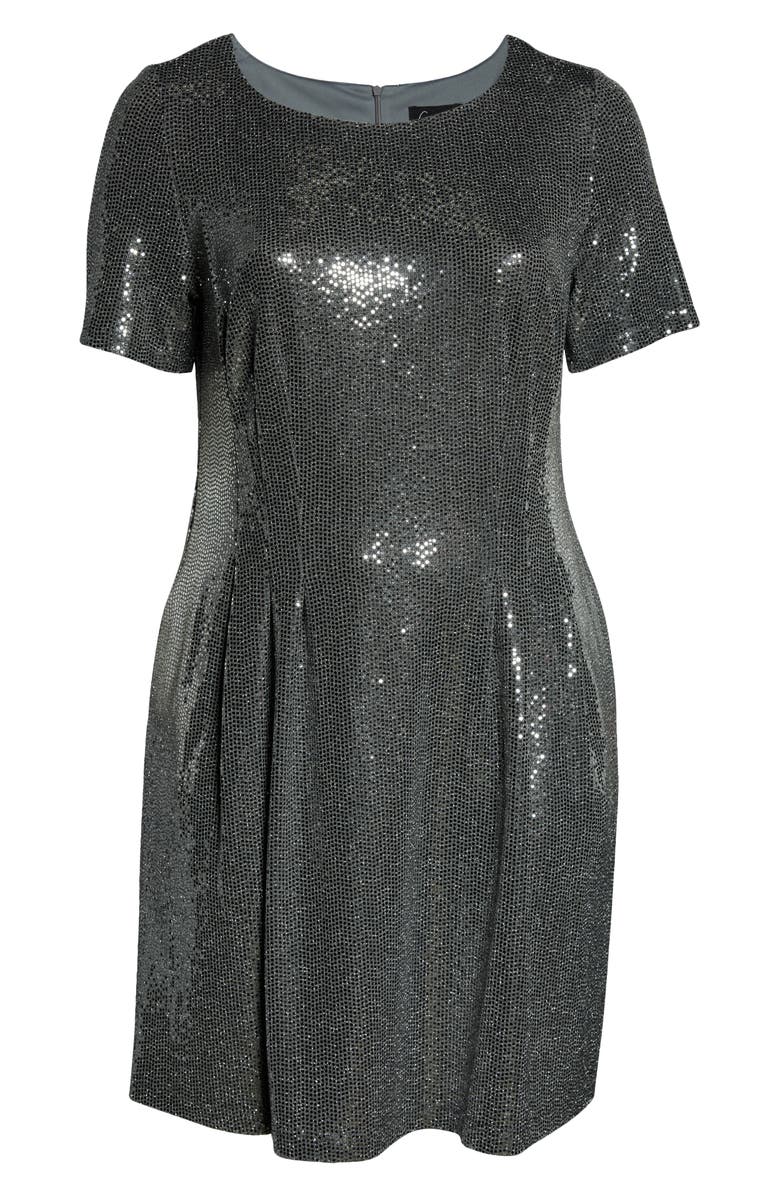 CAxLZ by Connected Apparel Kym Sequin Fit & Flare Cocktail Dress | Nordstrom