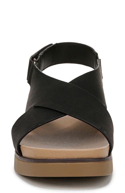 Shop Lifestride Georgina Slingback Platform Wedge Sandal In Black