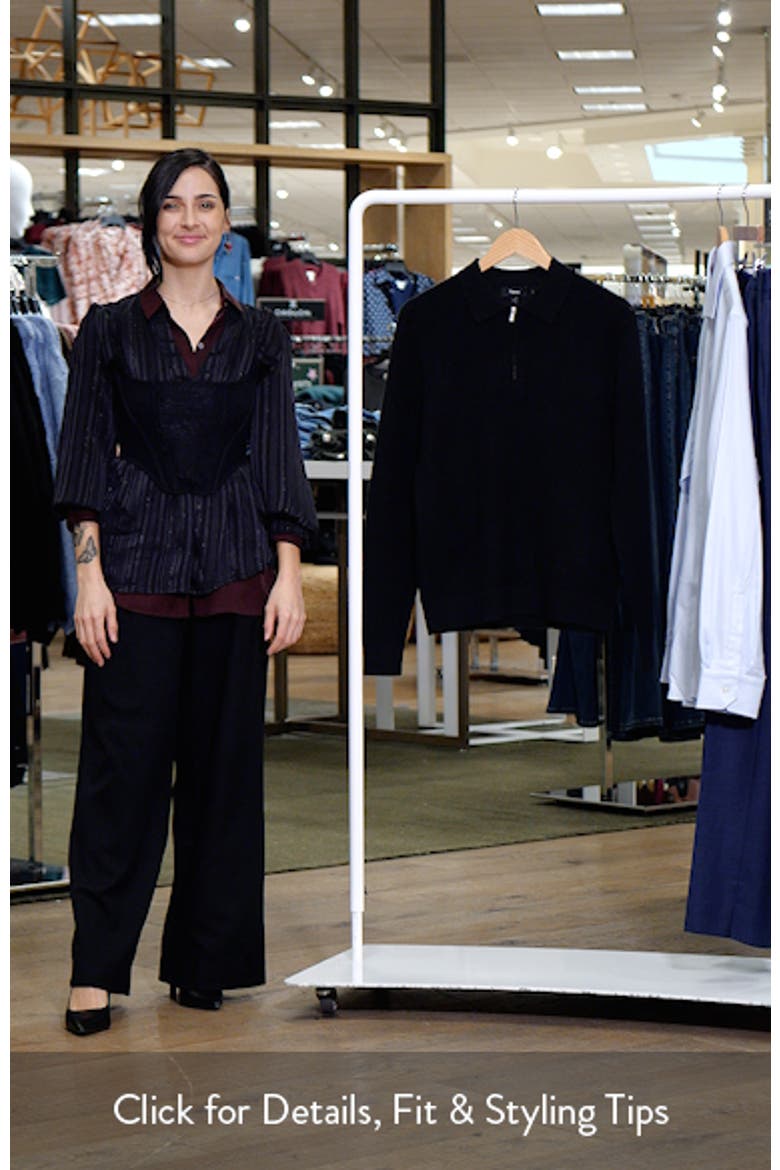 Cyr Quarter Zip Cashmere Sweater video