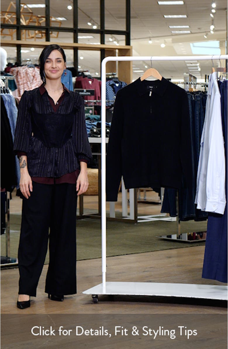 Cyr Quarter Zip Cashmere Sweater, sales video thumbnail