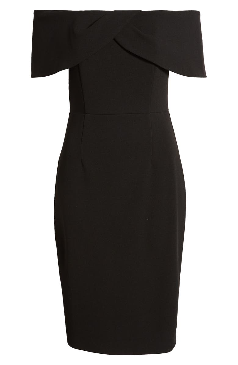 Vince Camuto Off the Shoulder Cocktail Dress, Alternate, color, 