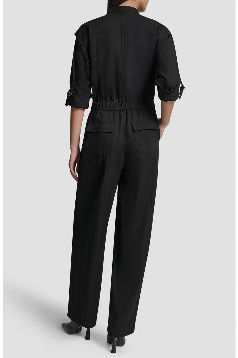 Long Sleeve Jumpsuit, Alternate, color, BLACK
