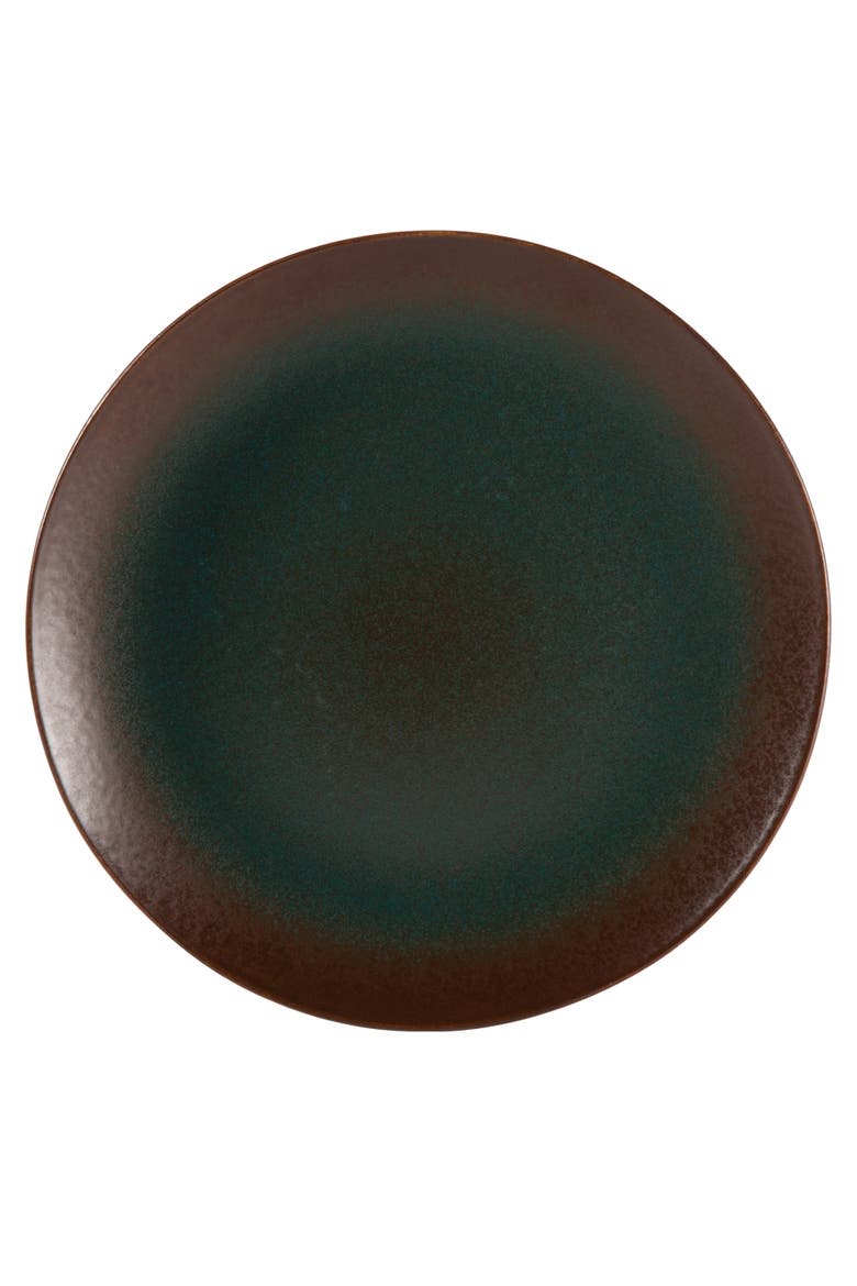 Palermo Sun 16 Piece Double Bowl Stoneware Reactive Glaze Plates and Bowls Dinnerware Set, Alternate, color, Agave Blue