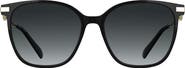 Longchamp Foulonn 55mm Gradient Modified Rectangular Sunglasses