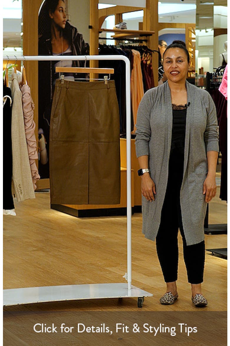 Milly Leather Skirt video