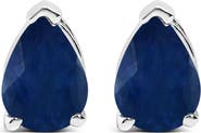 Haus of Brilliance 14K Gold 6x4MM Pear Shaped Gemstone Solitaire Stud Earrings