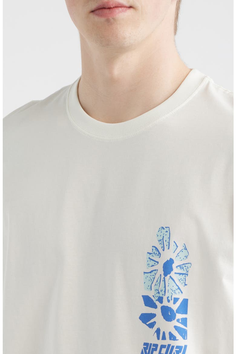Liquid Trips Flower Graphic T-Shirt, Alternate, color, BONE