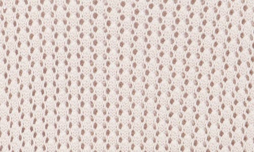 Muse Pointelle Knt Short Sleeve Sweater In Neutral