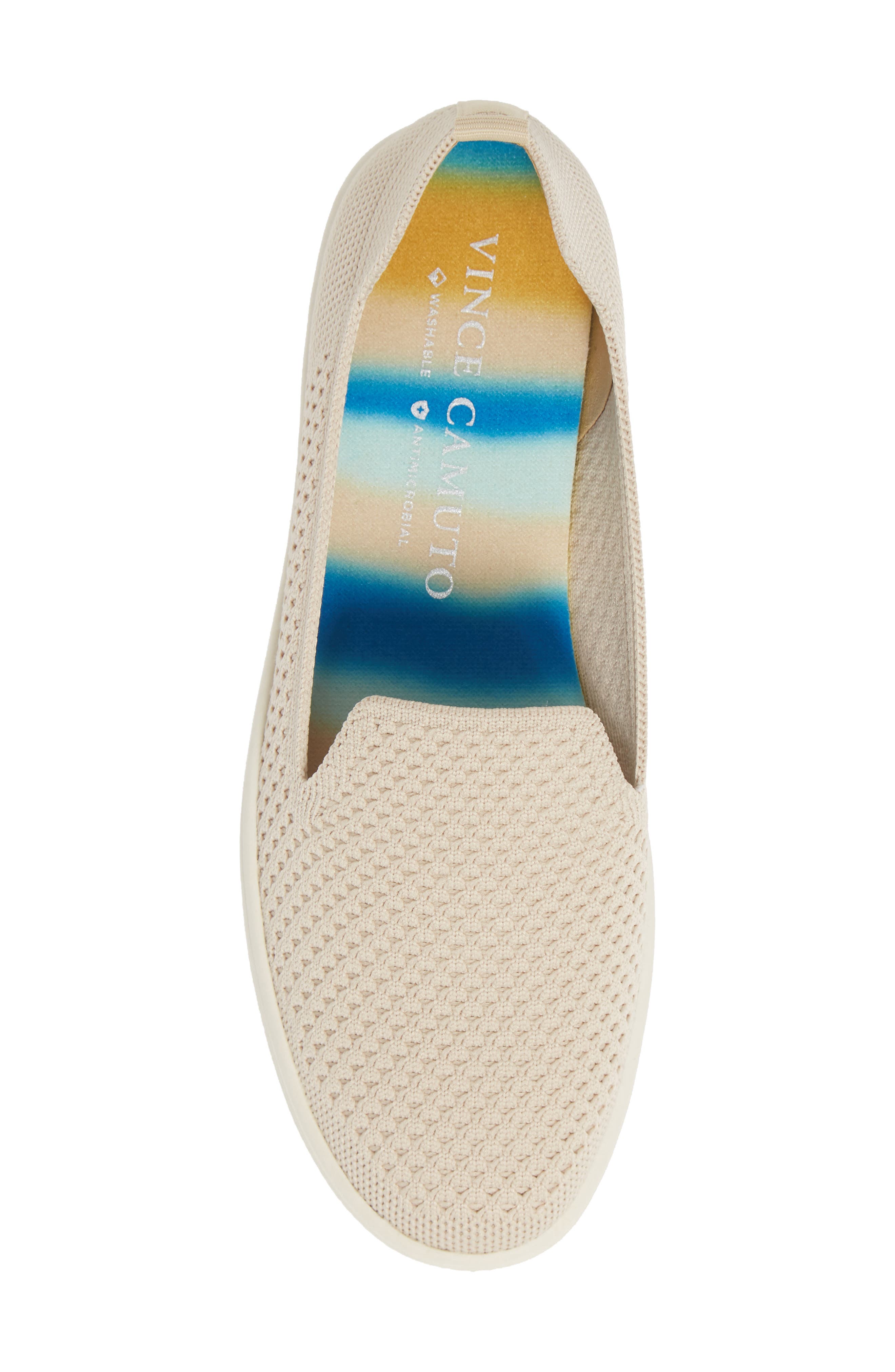 Cabreli Knit Slip-On Sneaker, Alternate, color, BONE