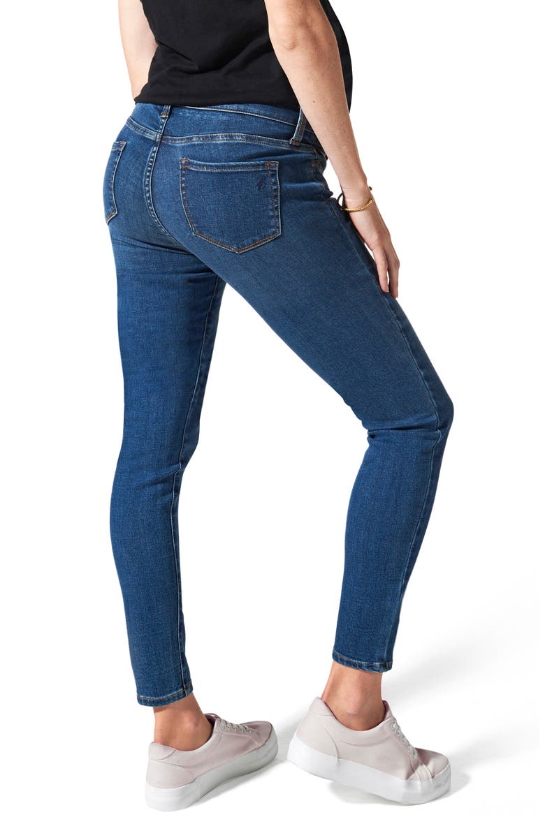 Ripped Belly Support Maternity Skinny Jeans, Alternate, color, MEDIUM WASH