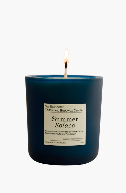 Vanilla Nectar and Peru Balsam Tallow and Beeswax Candle