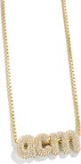 BaubleBar Custom Bubble Monogram Necklace