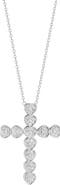 SPHERA MILANO CZ Heart Cross Necklace