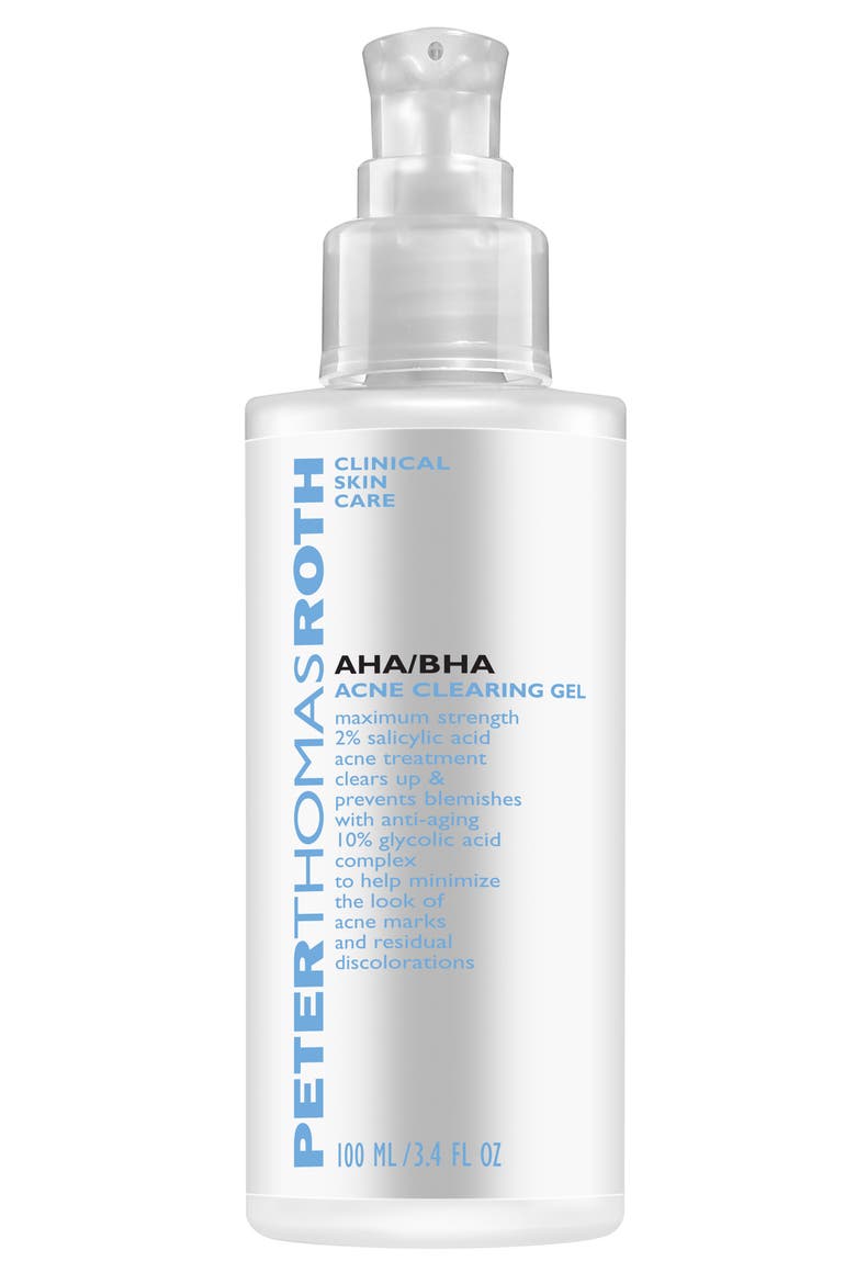 AHA/BHA Acne Clearing Gel, Main, color, NO COLOR