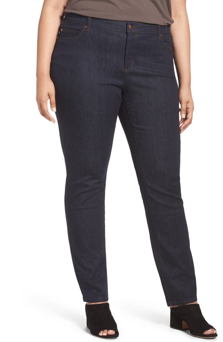 Eileen Fisher Organic Cotton Stretch Skinny Jeans, Main, color, 