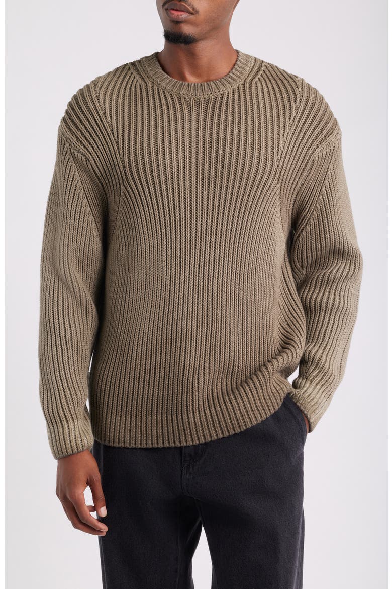 Ian Faded Wash Sweater, Main, color, WREN FADED WASH