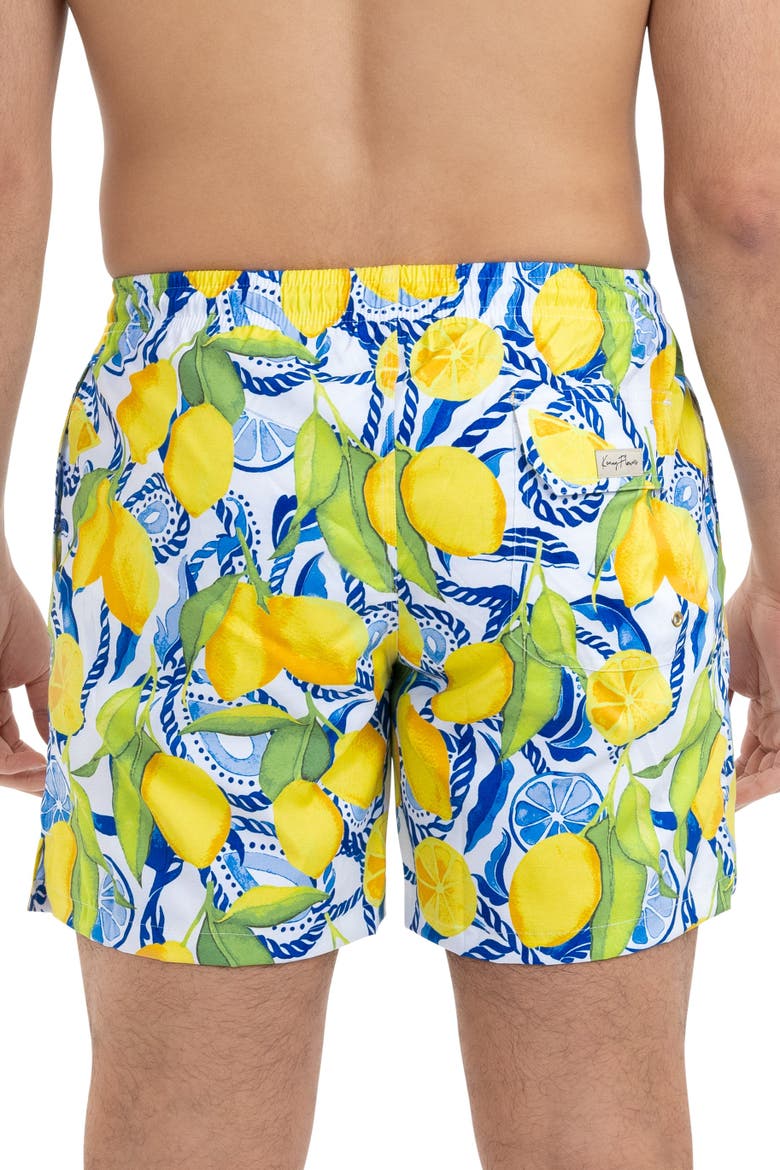 The Bossitano - Swim Trunks, Alternate, color, White