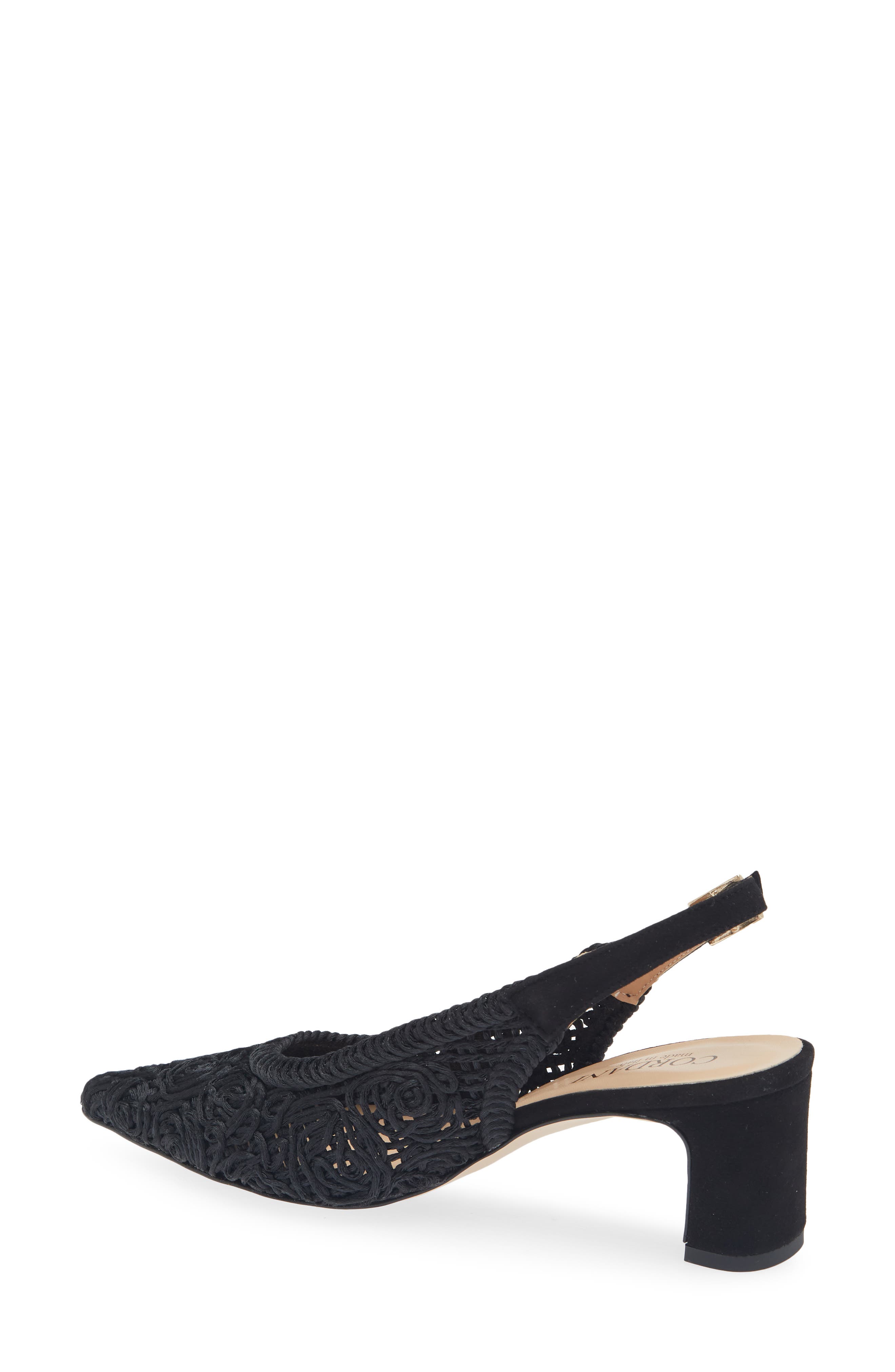 Cordani Nikole Slingback Pointed Toe Pump, Alternate, color, Black