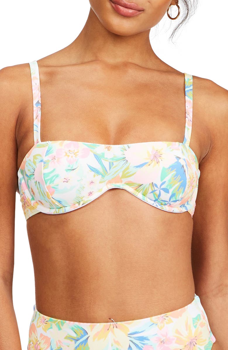 Billabong Sweet Tropics Recycled Blend Underwire Bikini Top, Main, color, 