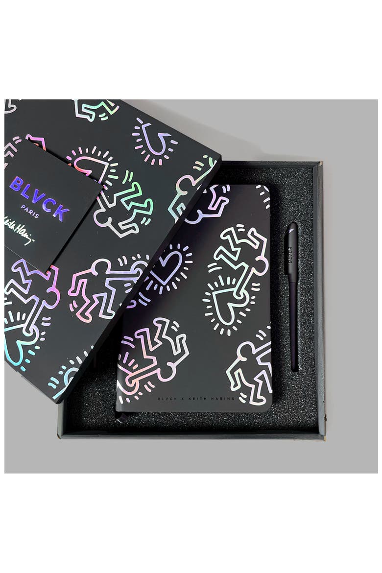 Blvck Notebook with Pen, Alternate, color, Black