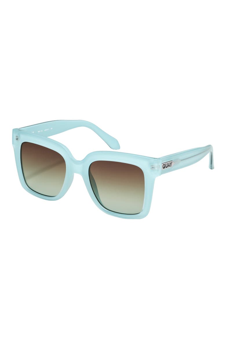 Icy 52mm Gradient Square Sunglasses, Alternate, color, PASTEL MINT / BROWN MINT