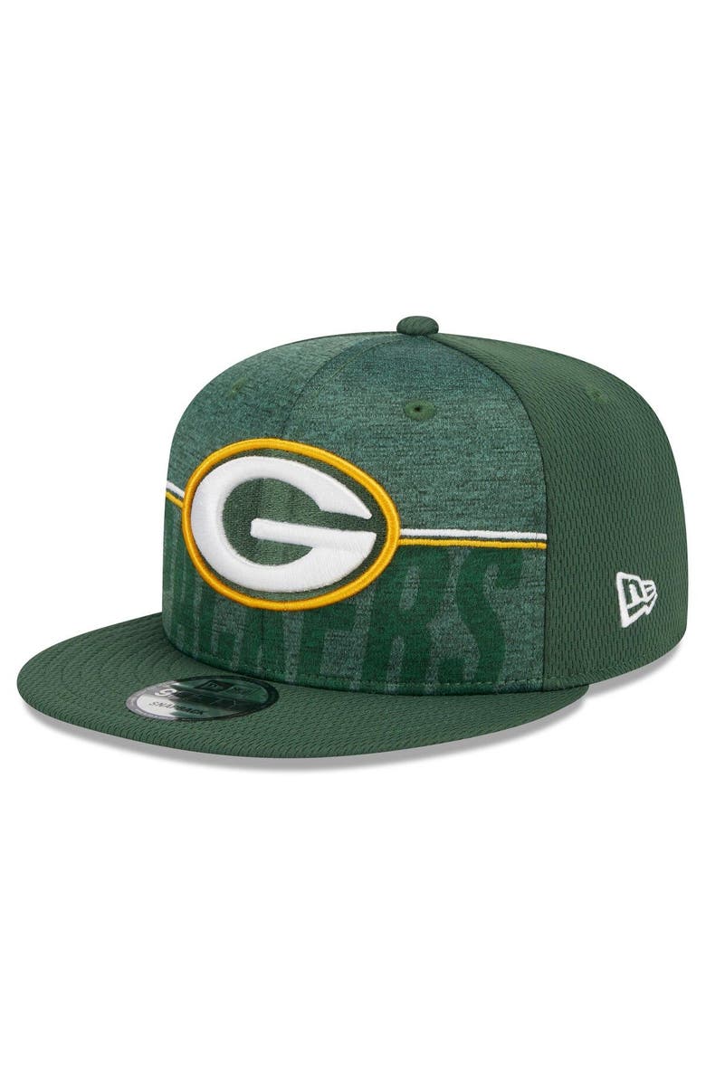 New Era Men's New Era Green Green Bay Packers 2023 NFL Training Camp 9FIFTY Snapback Hat, Main, color, 