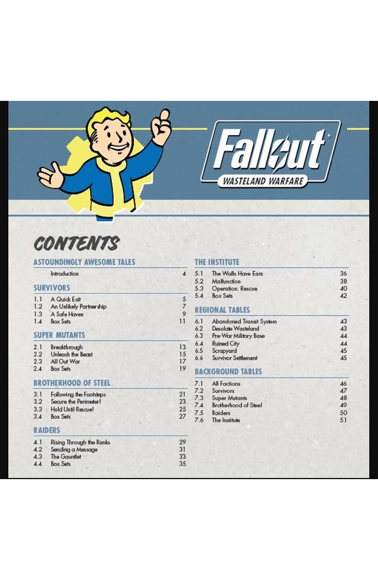 Impressions FalloutWasteland Warfare, Astoundingly Awesome Tales, Chapter 1 Expansion Book, Alternate, color, Multicolored