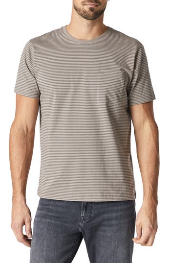 MAVI JEANS MAVI JEANS STRIPE COTTON POCKET T-SHIRT