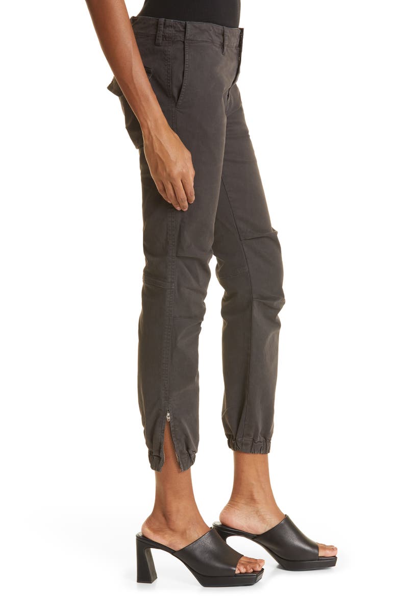 Stretch Cotton Twill Crop Military Pants, Alternate, color, CEDAR