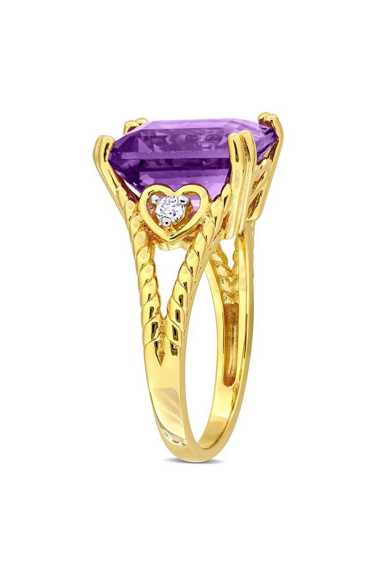 Amethyst & White Topaz Statement Ring, Alternate, color, PURPLE