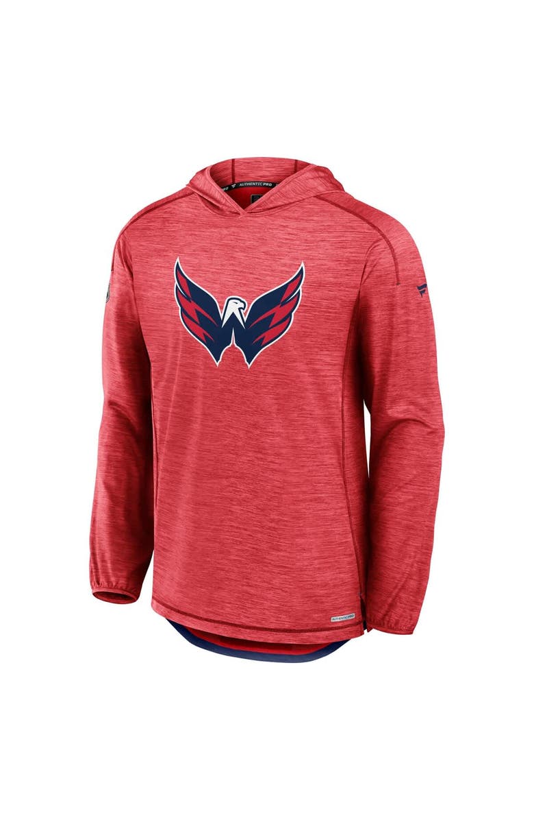 FANATICS Men's Fanatics  Red Washington Capitals Authentic Pro Rink Lightweight Pullover Hoodie, Alternate, color, 