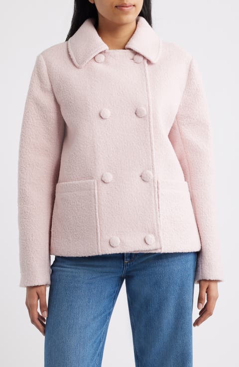 Short Bouclé Coat