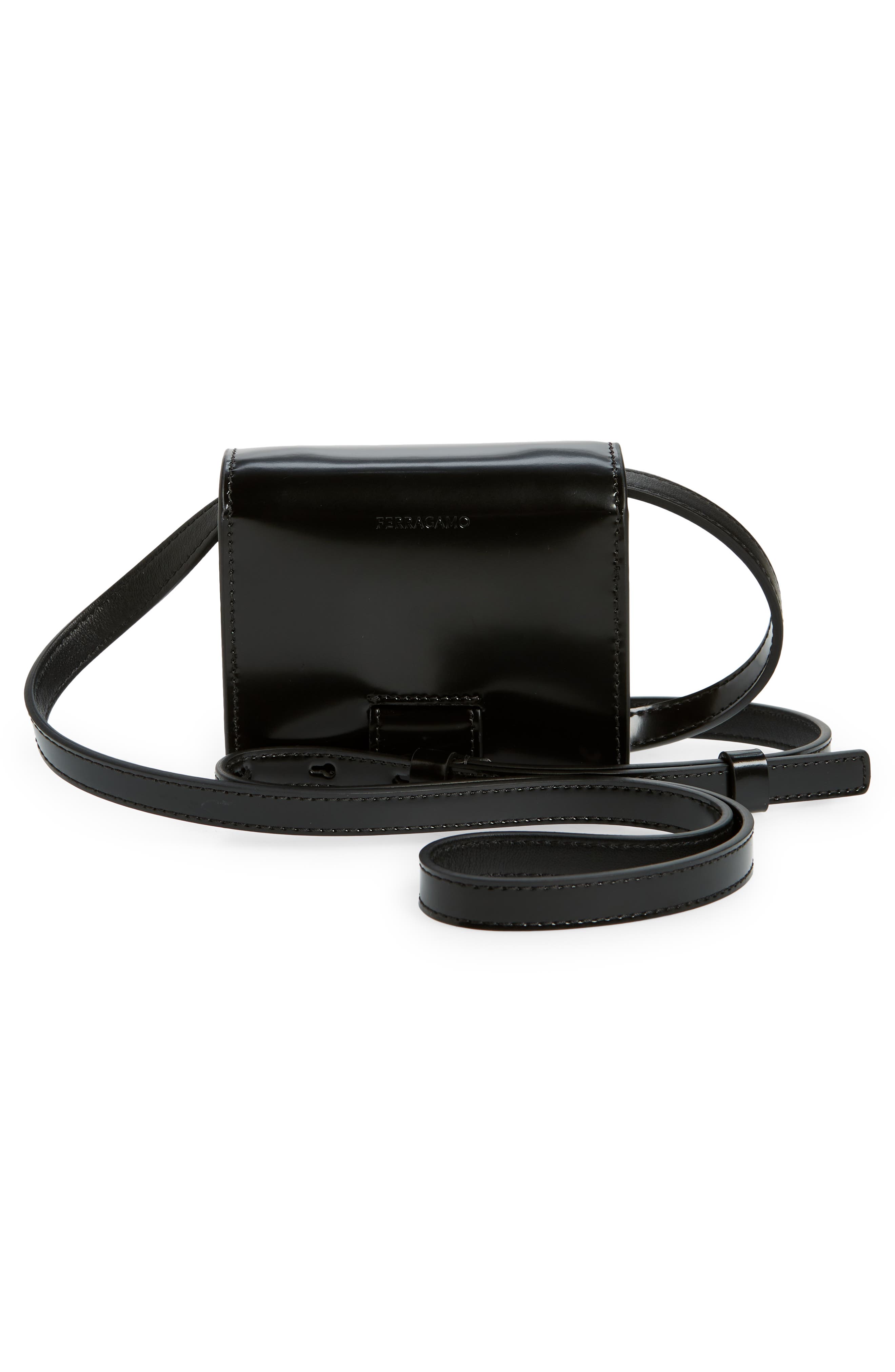 FERRAGAMO Twins Gancio Lock Crossbody Bag, Alternate, color, 