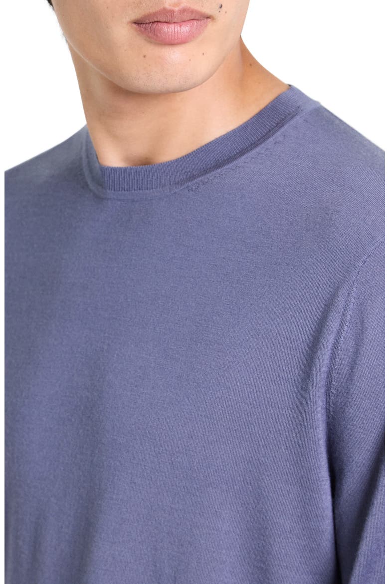 Regal Wool Crewneck Sweater, Alternate, color, DUSK BLUE - 2TU