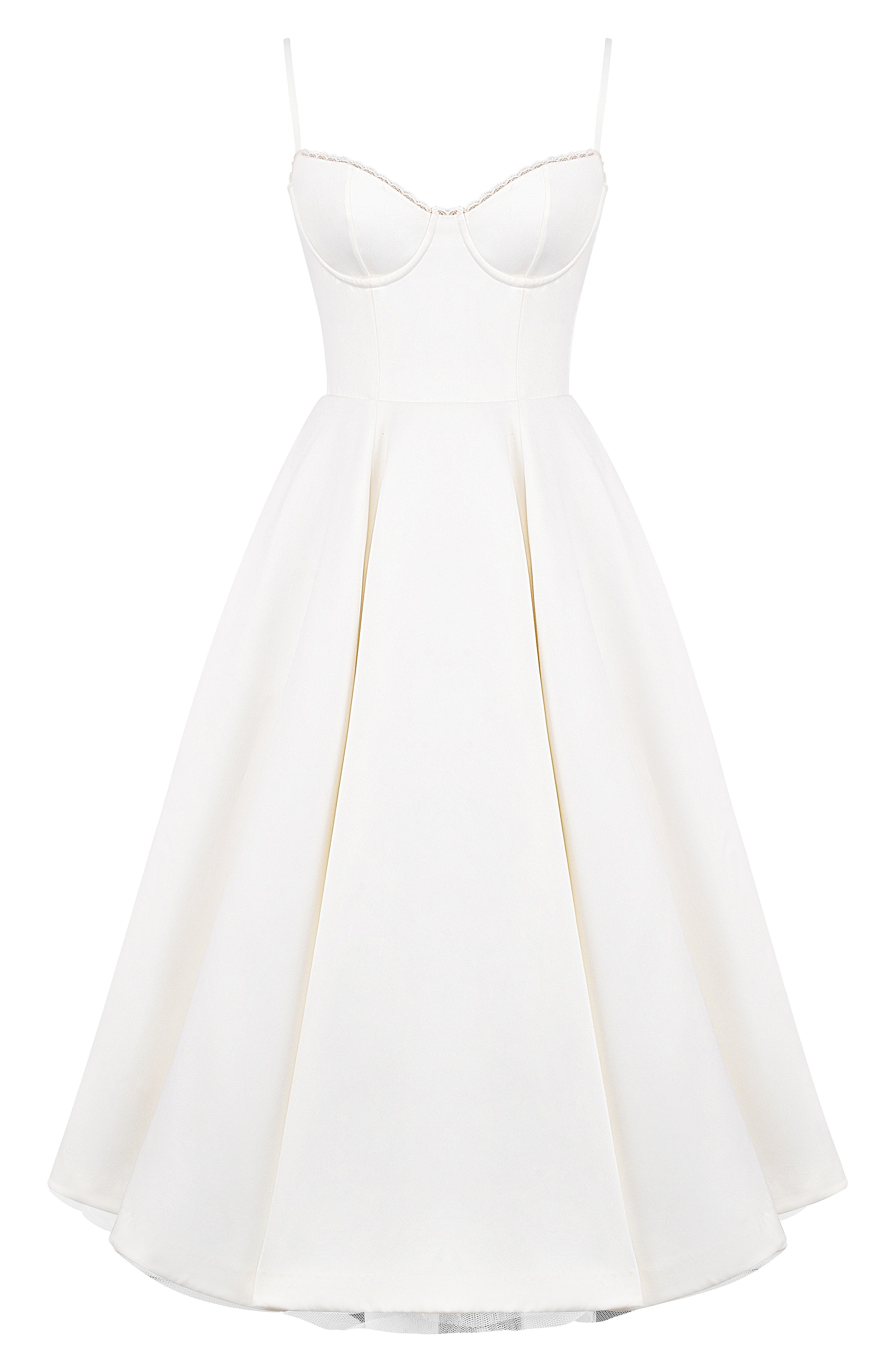 house of cb women's mademoiselle bustier stretch satin midi dress House Of Cb Mademoiselle Bustier Stretch Satin Midi Dress