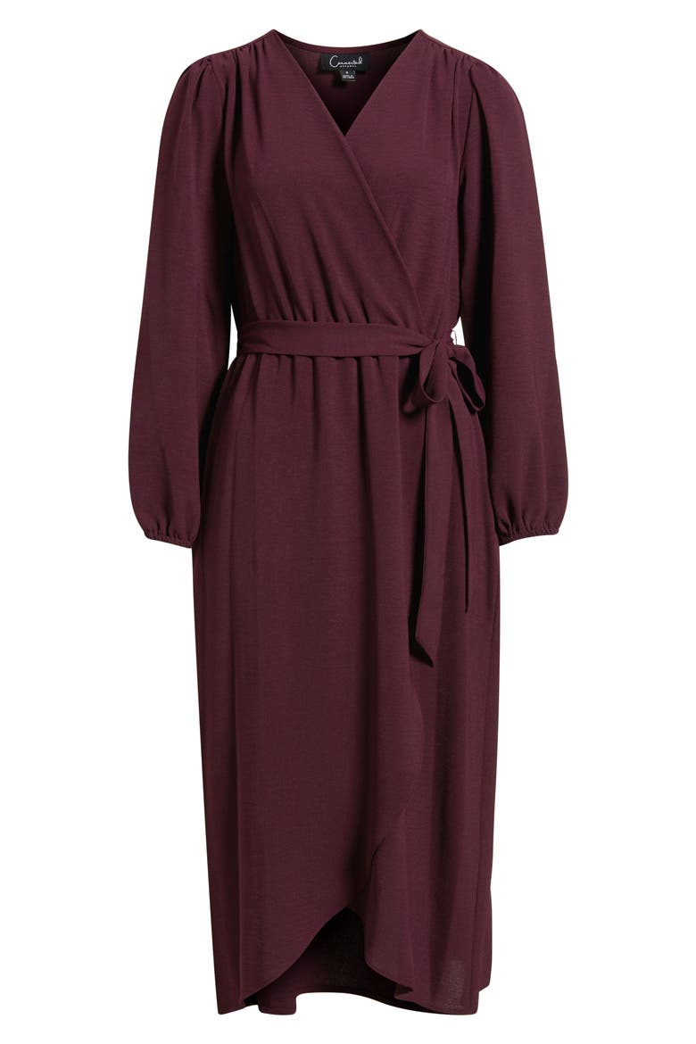 fall long sleeve wrap dress PRETTYGARDEN Womens Spring Long Sleeve Wrap V Neck Ruffle Floral Maxi Dress  Casual Tie Waist Boho Chiffon Flowy Long Dresses(Apricot,Small) at Amazon  Women's Clothing store