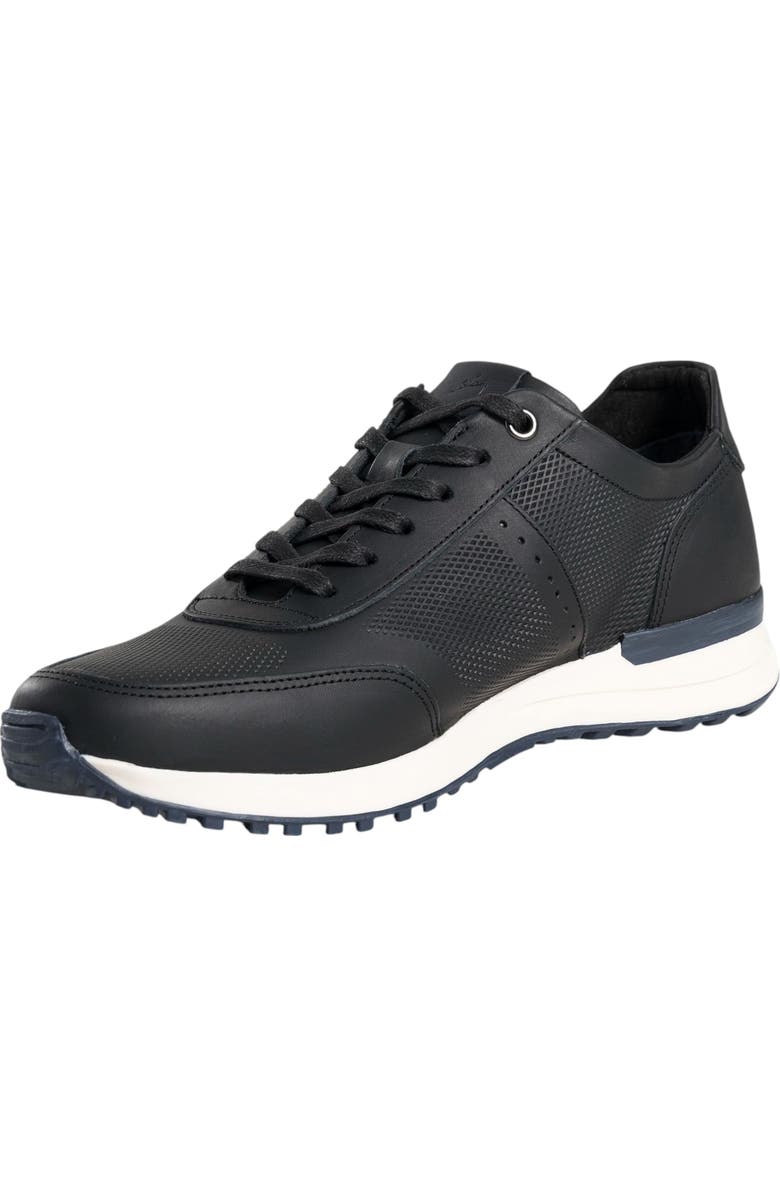 Velez Full Grain Leather Shoes for Men Business Casual Sneakers, Alternate, color, Black