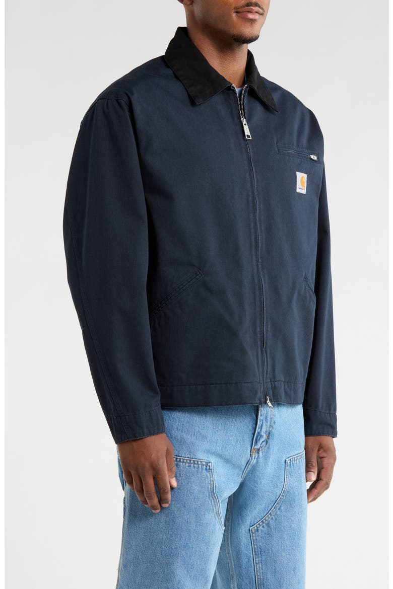 OG Detroit Organic Cotton Canvas Chore Jacket, Alternate, color, DEEP NIGHT / BLACK