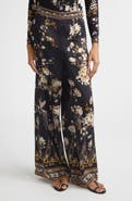 Camilla Flamenco Folklore Print Relaxed Silk Straight Leg Pants