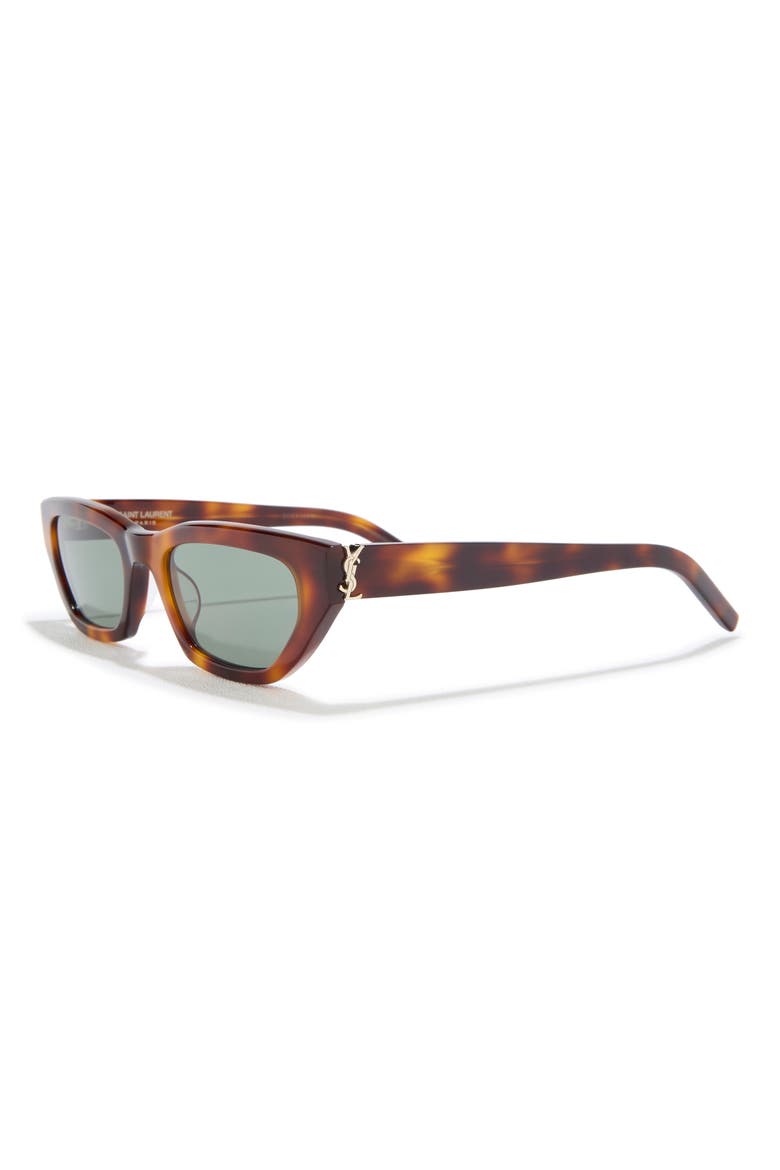 54mm Cat Eye Sunglasses, Alternate, color, HAVANA HAVANA GREEN