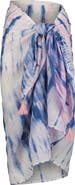 Mer St. Barth Cotton Saline Pareo Rose Blue Shibori