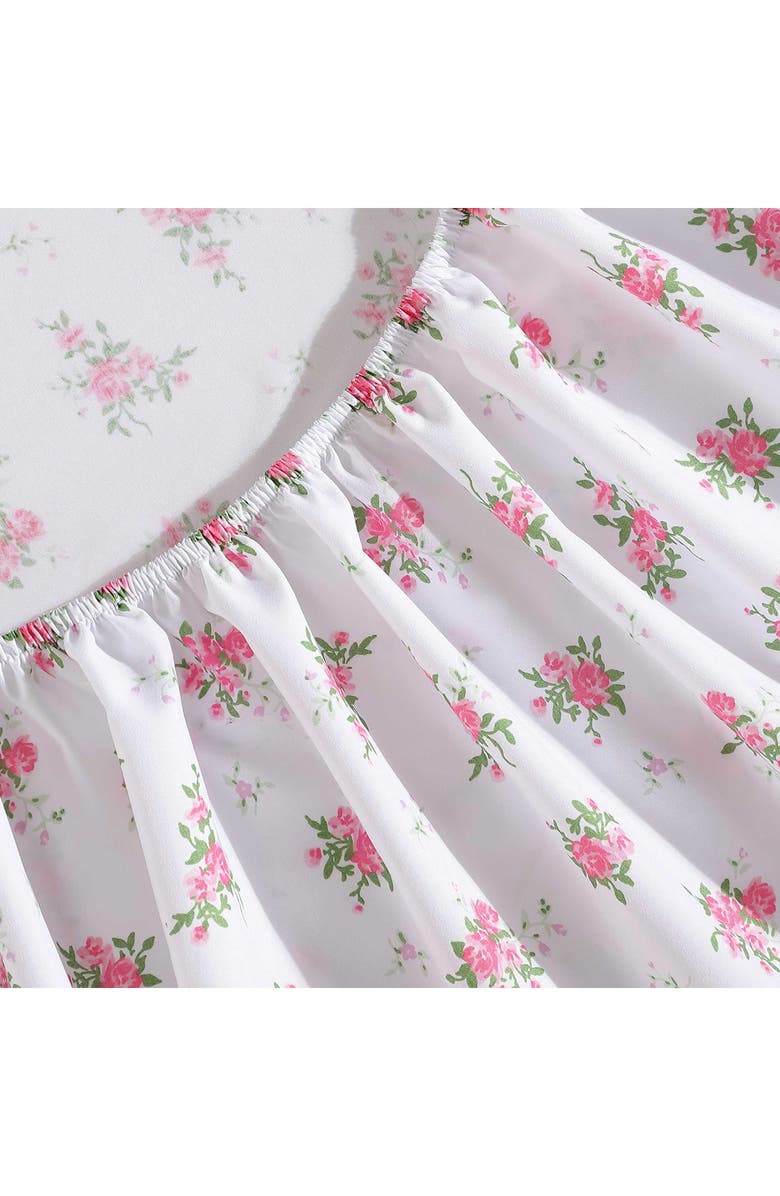 Betsey Johnson Floral Dreams Microfiber Sheet Set, Alternate, color, White