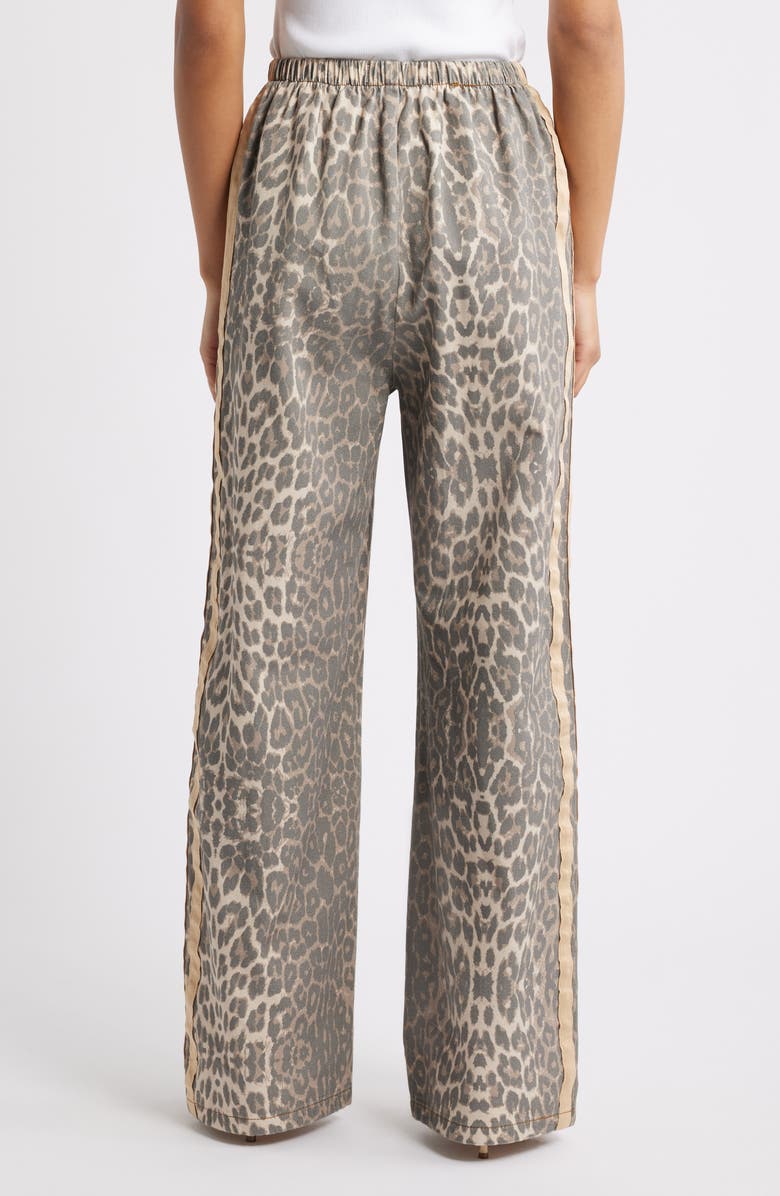 Petal
Pup Fletcher Leopard Print Racer Stripe Drawstring Jeans, Alternate, color, Leopard