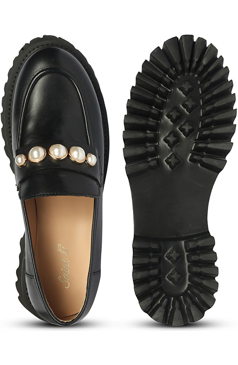 SAINT G Fearl Platform Loafer, Alternate, color, Black