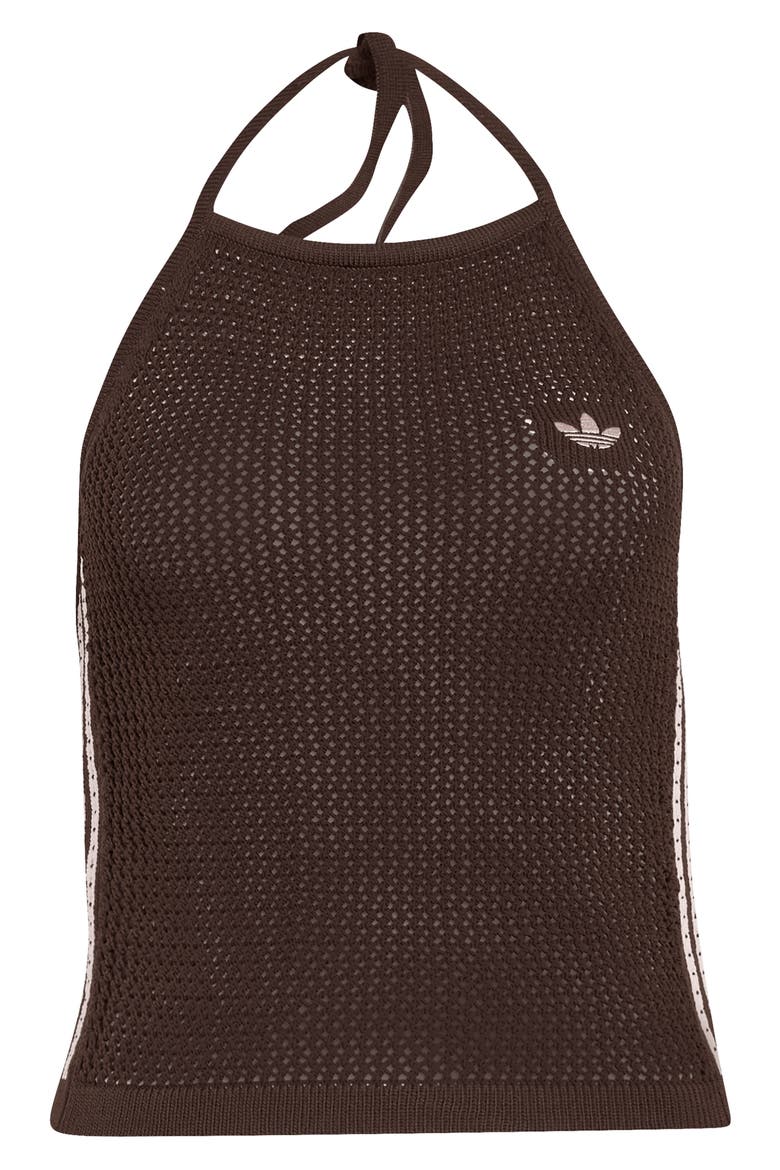 Open Stitch Halter Top, Alternate, color, AURORA COFFEE/