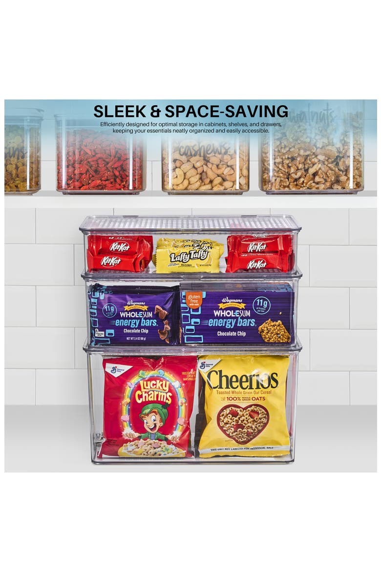 Pantry Storage Bin, Alternate, color, CLEAR